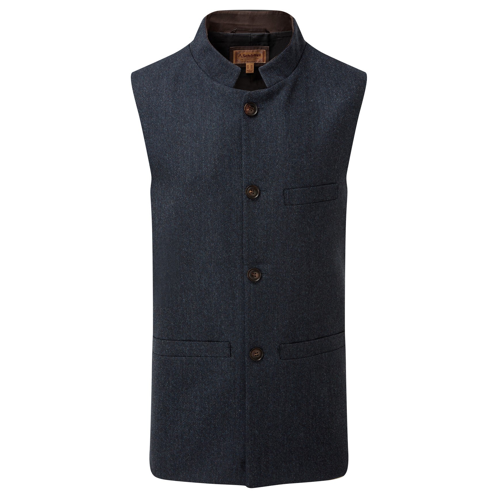 Tweed clearance nehru waistcoat