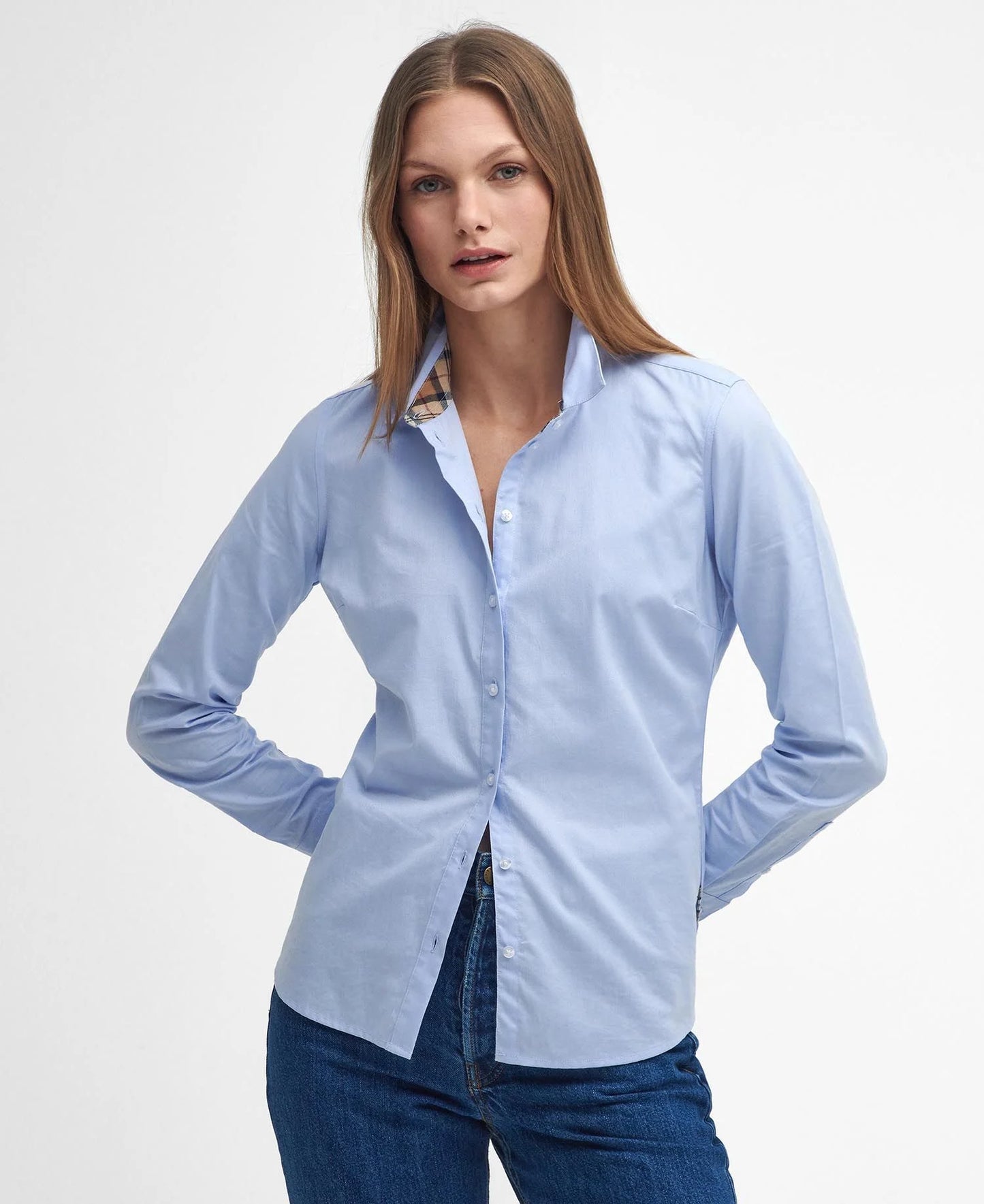 (Barbour) Derwent Regular Long Sleeved Oxford Shirt (Women's)