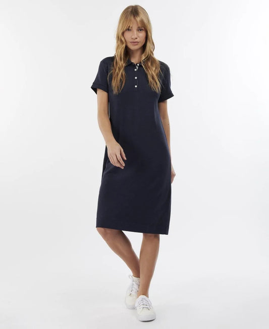 Barbour Polo Dress Navy (Womens)