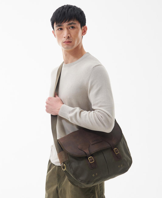 (Barbour) Wax Leather Tarras Bag (Men's)