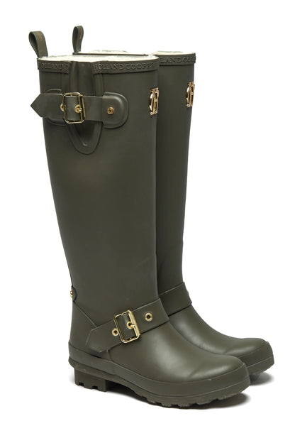 (Holland Cooper) Sherpa Lined Regency Wellington Boots (Women's)