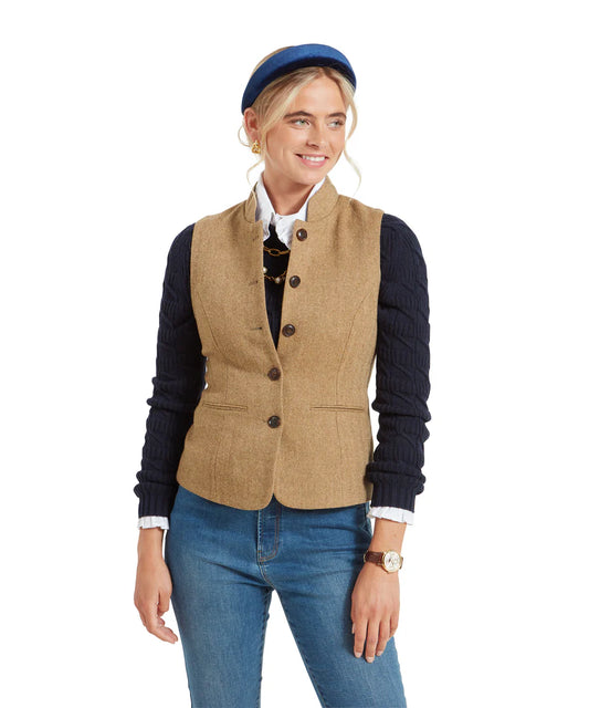 (Schoffel) Millport Tweed Nehru Waistcoat (Women's)