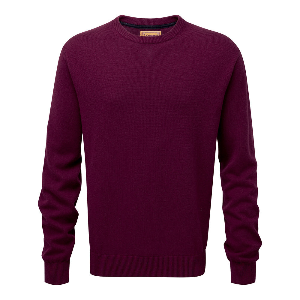 Schoffel Cotton Cashmere V Neck Fig (Men's)